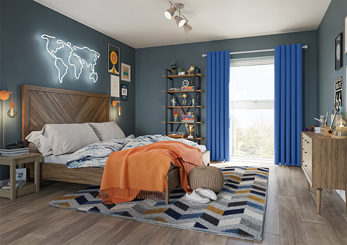 Ascot, Blue - Made to Measure Curtains - Image 8